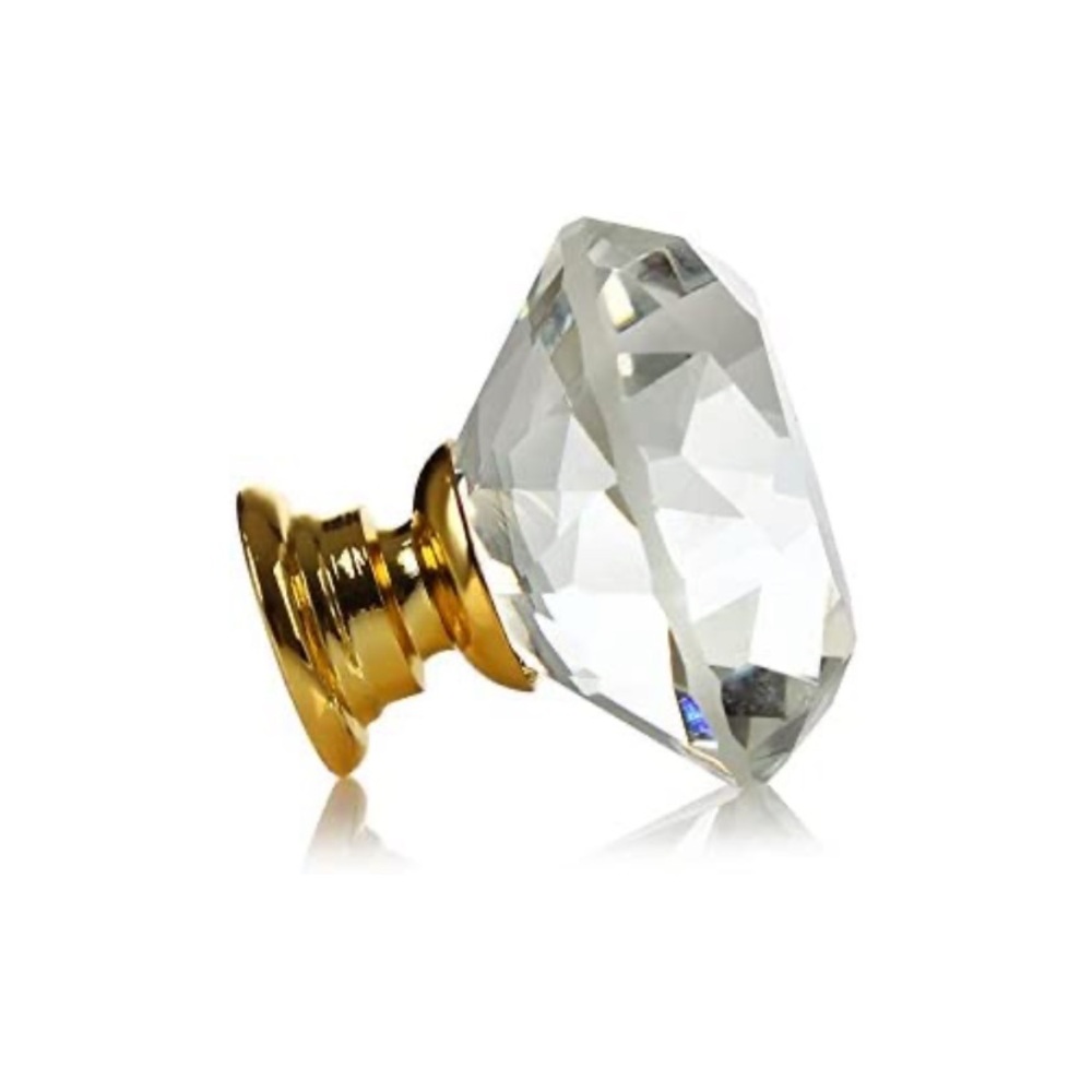 25 Pack Cabinet Knobs Drawer Crystal 30mm Diamonds - Picture 3 of 10